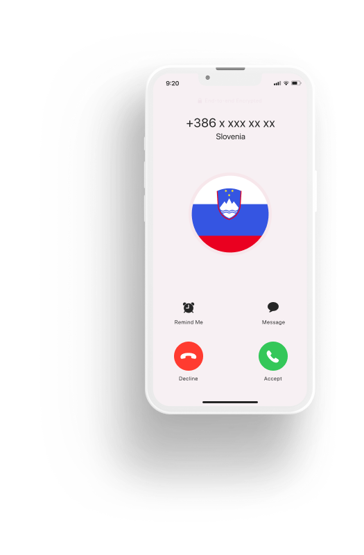 Slovenian Phone Number